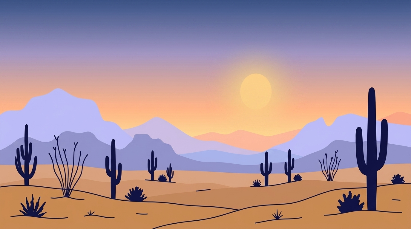 Serene Arizona Desert Landscape